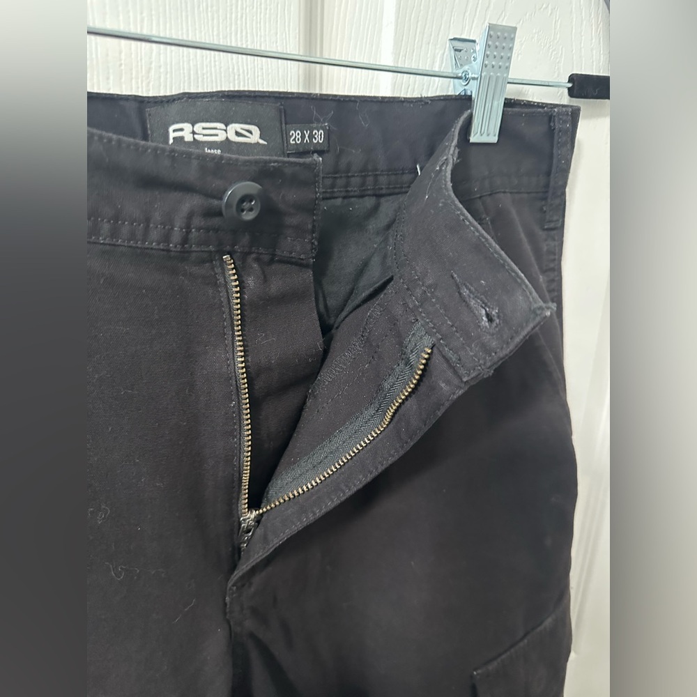 RSQ by Tillys Mens Loose Cargo Pants - black 28 x 30 - Picture 7 of 13